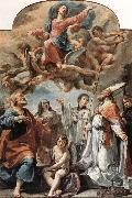 Ubaldo Gandolfi Madonna in Glory and Saints oil on canvas